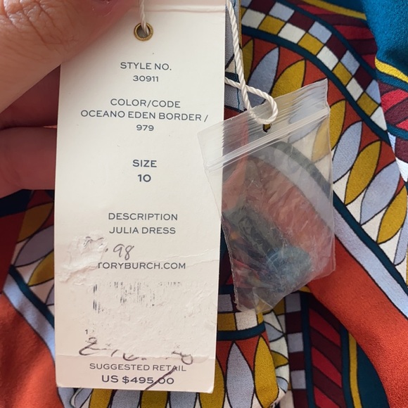 Tory Burch Julia Dress Size 10 NWT - Picture 9 of 10